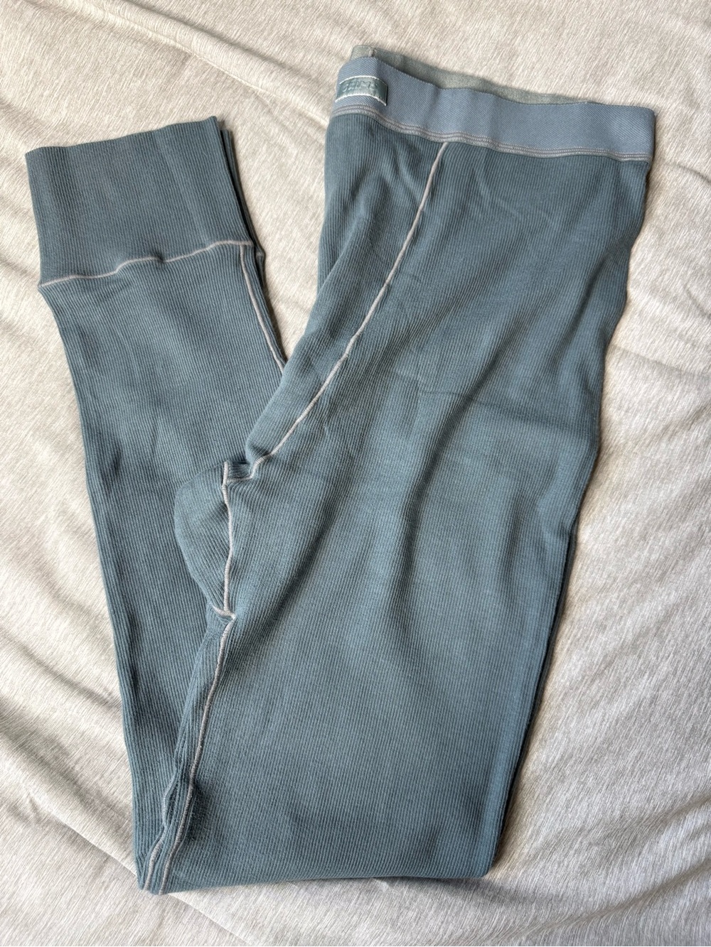Skims Ribbed Leggings - Slate Blue